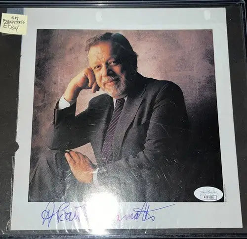 MLB Commissioner Bart Giamatti JSA Auto Magazine Signed 8x8 Photo Rare - Sports Memorabilia