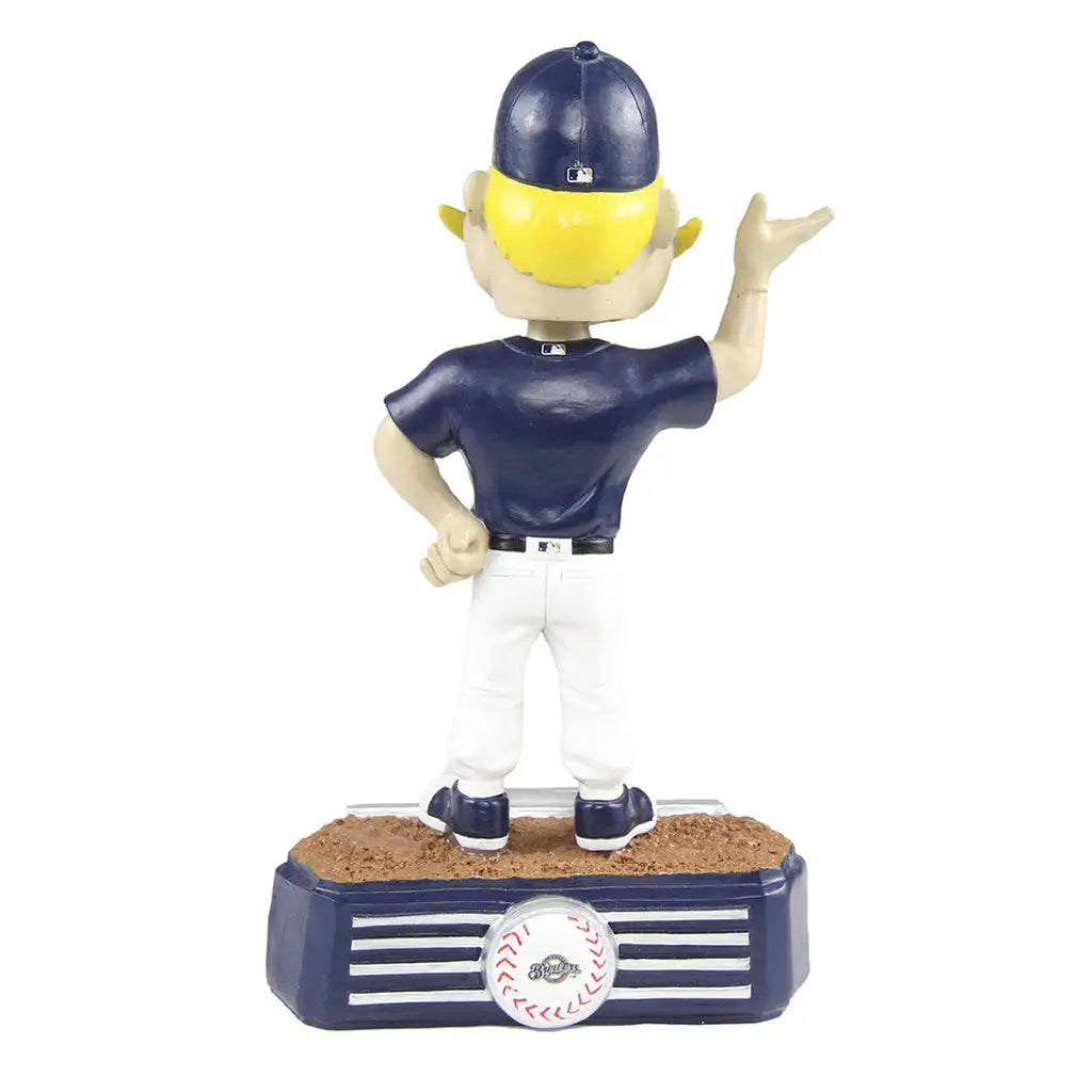 Milwaukee Brewers Bernie Brewer bobblehead for baseball card and trading card fans