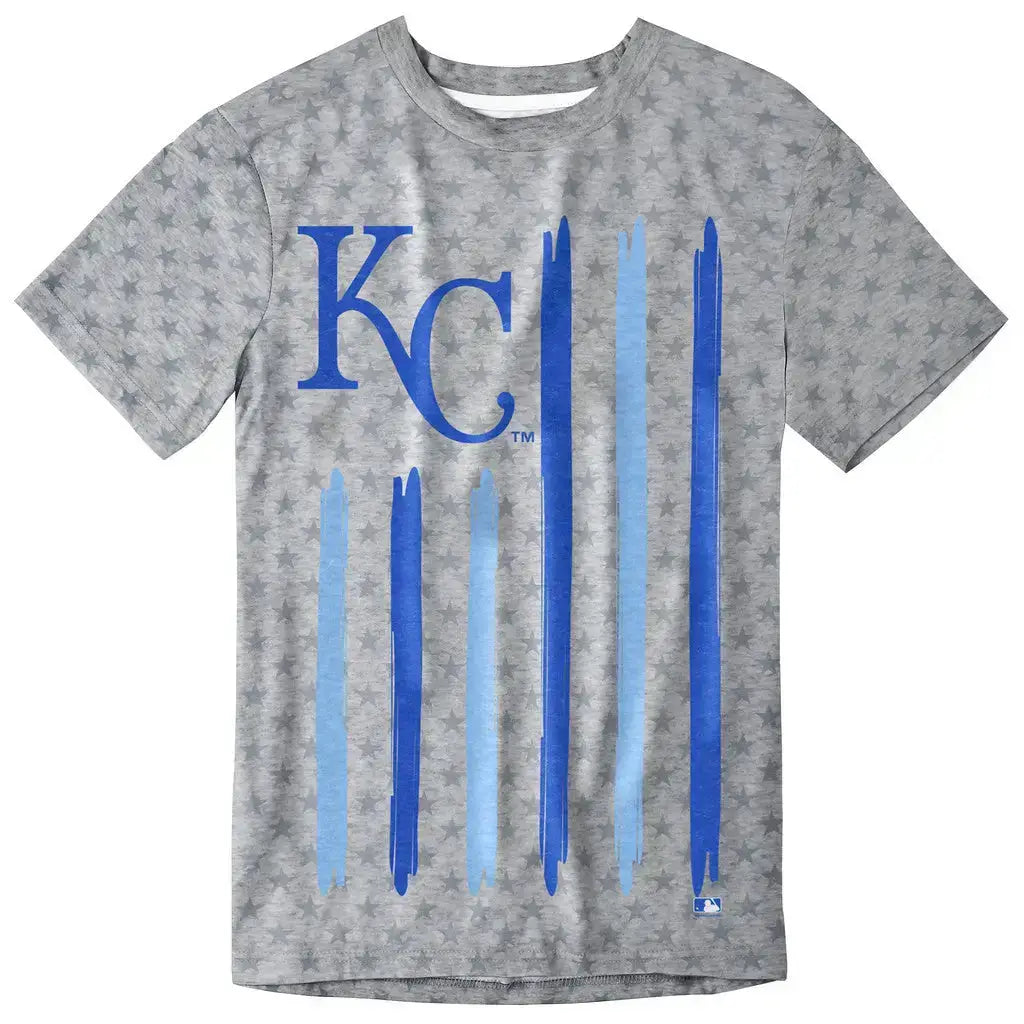 MLB Klew Flag T-Shirt Team Color Kansas City Royals - Small