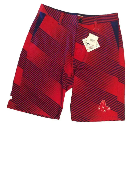 MLB Mens Diagonal Stripe Walking Shorts Boston Red Sox - Medium/34