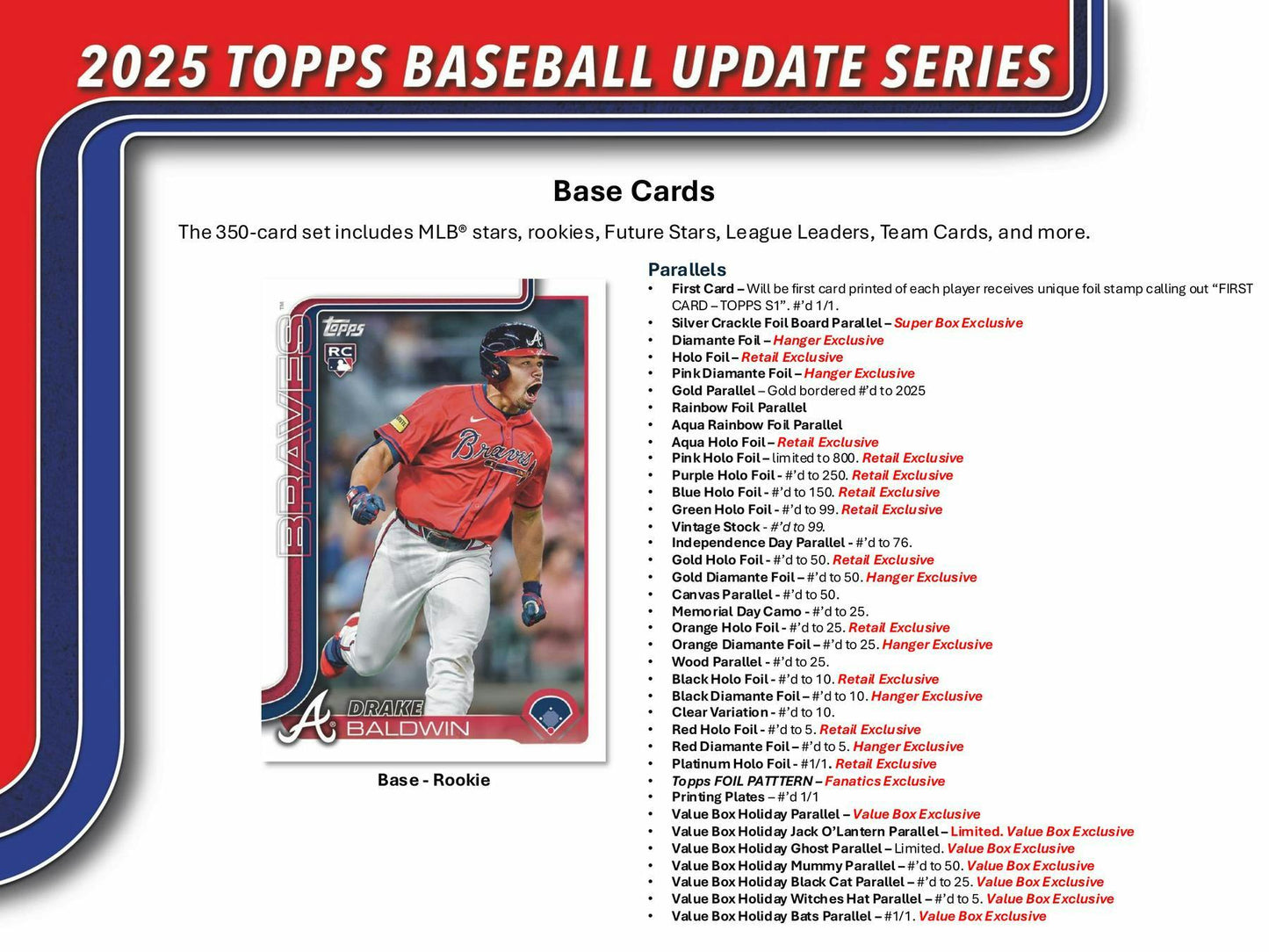 2025 Topps Update Series Baseball 7-Pack Blaster Box | Columbia Sports Cards