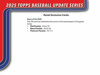 2025 Topps Update Series Baseball 7-Pack Blaster Box | Columbia Sports Cards