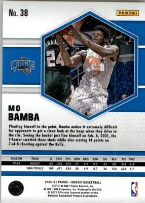 Mo Bamba - 2020-21 Panini Mosaic - #38 - Basketball - Basketball Card Single