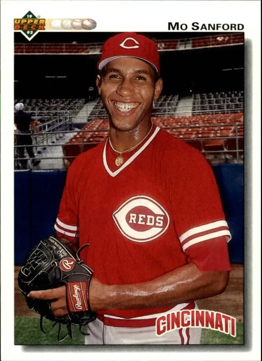 Mo Sanford 1992 Upper Deck MLB #45 Baseball Card Cincinnati Reds - Baseball Card Single