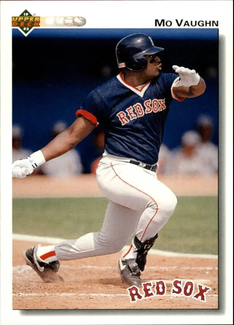 Mo Vaughn 1992 Upper Deck MLB #445 Baseball Card Boston Red Sox