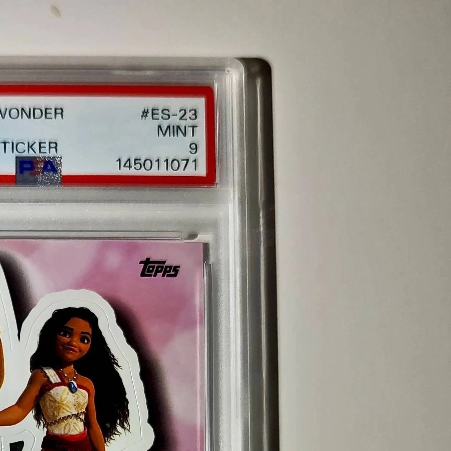 Moana 2025 Topps Disney #ES-23 Enchanted Sticker Card Moana PSA 9 - Non-Sports Card Single
