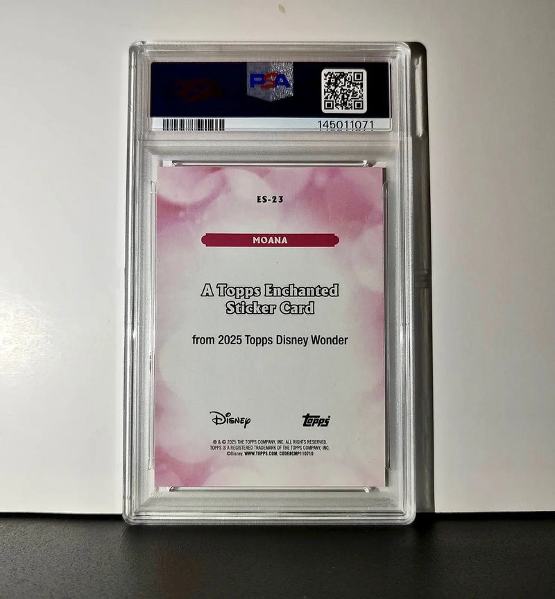 Moana 2025 Topps Disney #ES-23 Enchanted Sticker Card Moana PSA 9 - Non-Sports Card Single