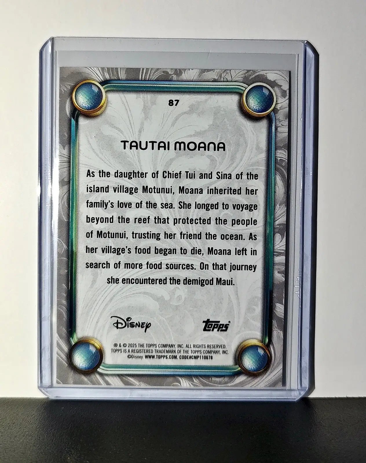Moana 2025 Topps Disney Wonder #87 Card Moana - Non-Sports Card Single