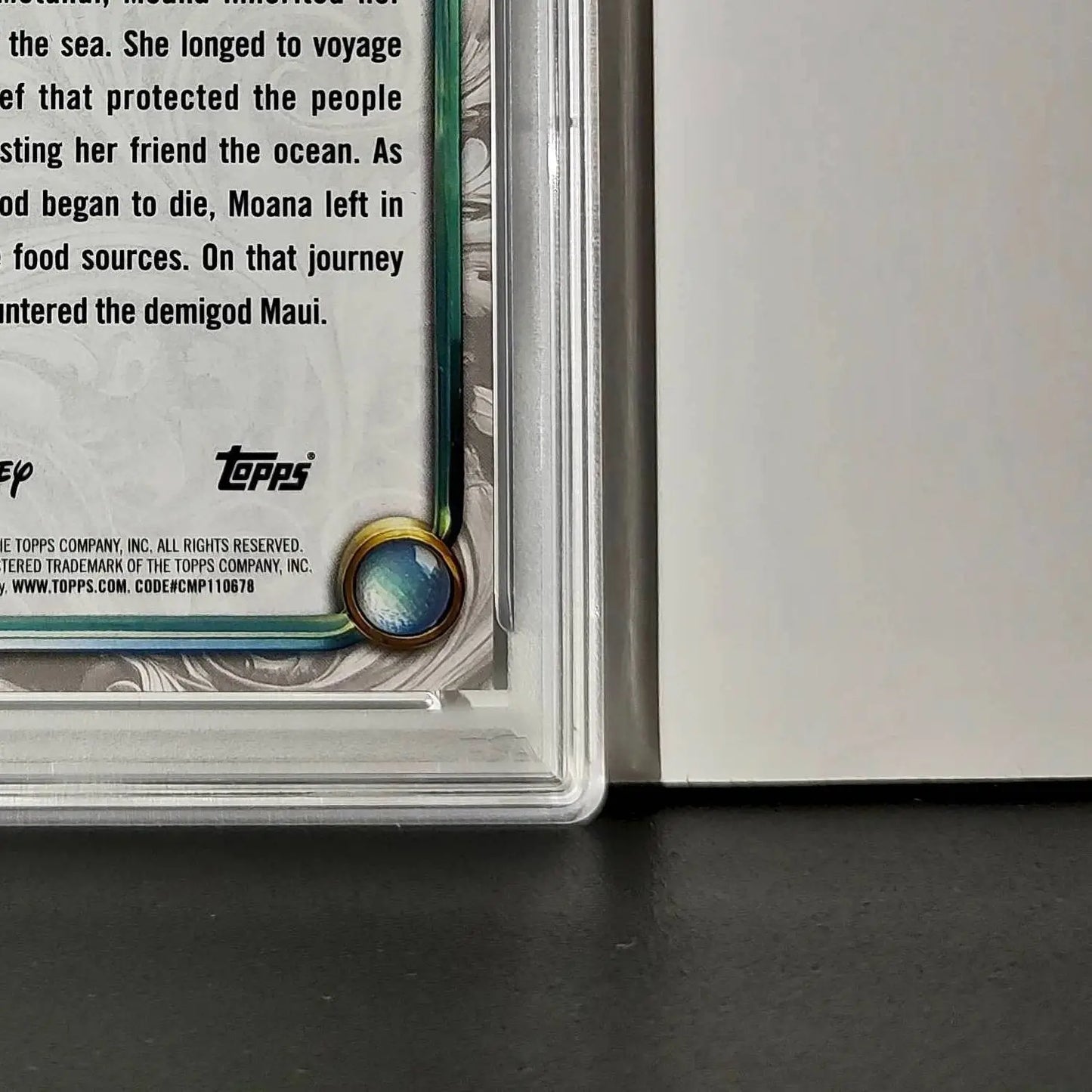 Moana 2025 Topps Disney Wonder #87 Winter Variant Card Moana PSA 9 - Non-Sports Card Single