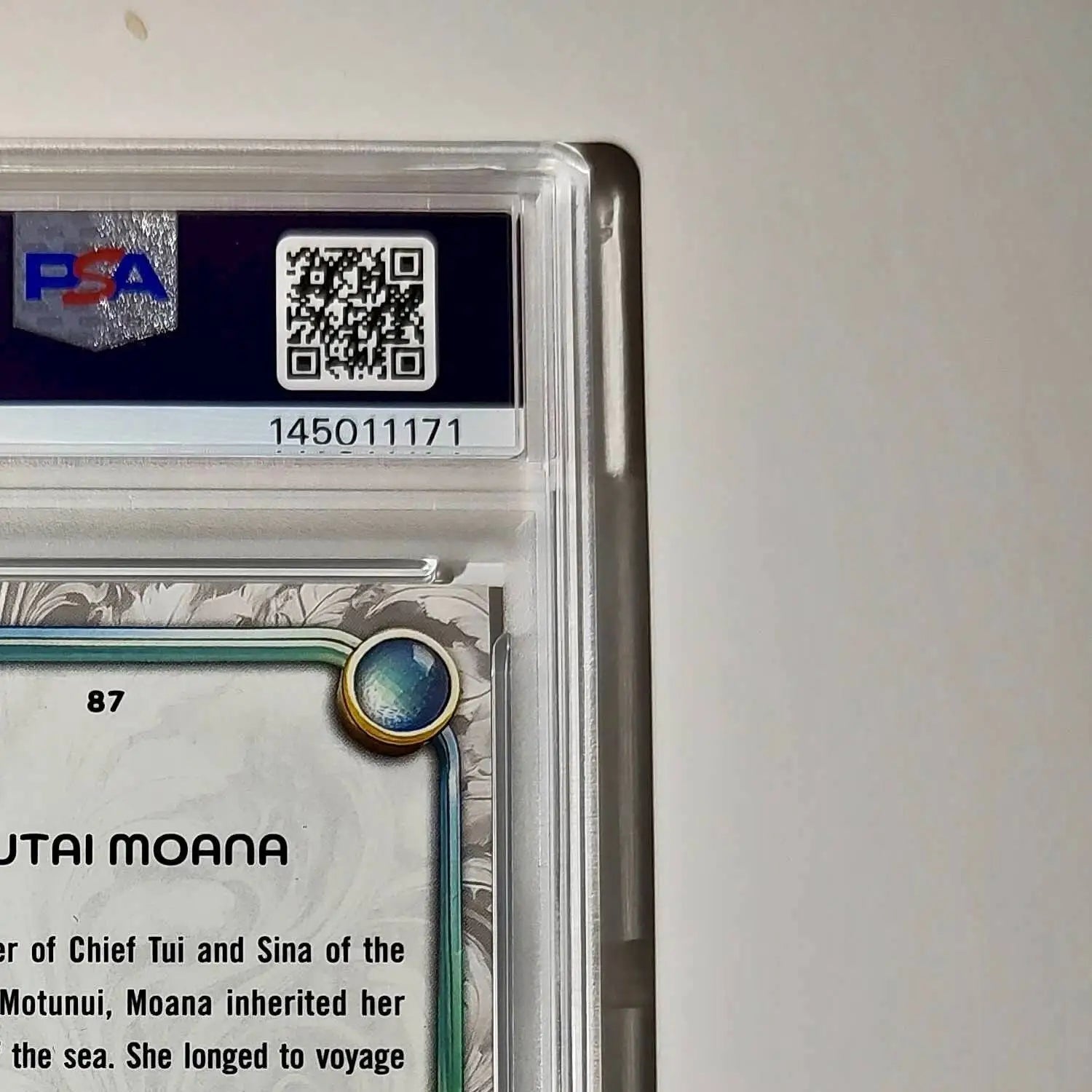 Moana 2025 Topps Disney Wonder #87 Winter Variant Card Moana PSA 9 - Non-Sports Card Single