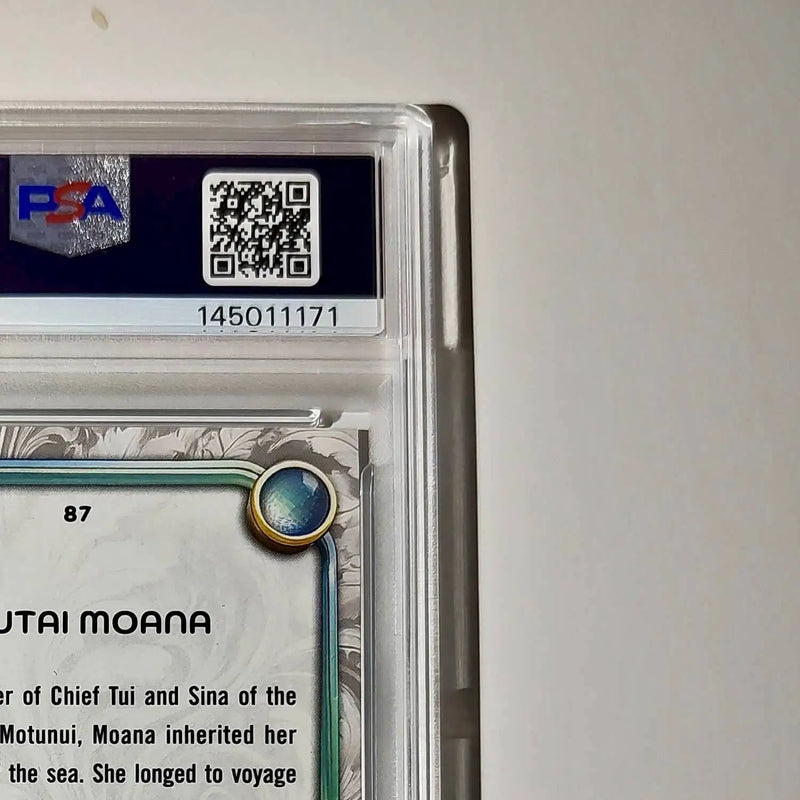 Moana 2025 Topps Disney Wonder #87 Winter Variant Card Moana PSA 9 - Non-Sports Card Single