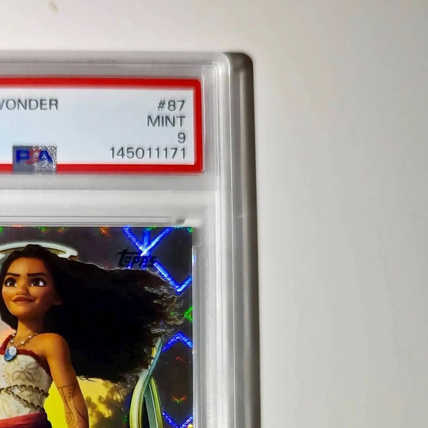 Moana 2025 Topps Disney Wonder #87 Winter Variant Card Moana PSA 9 - Non-Sports Card Single