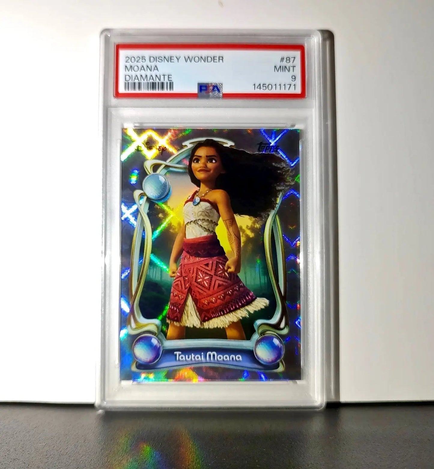 Moana 2025 Topps Disney Wonder #87 Winter Variant Card Moana PSA 9 - Non-Sports Card Single