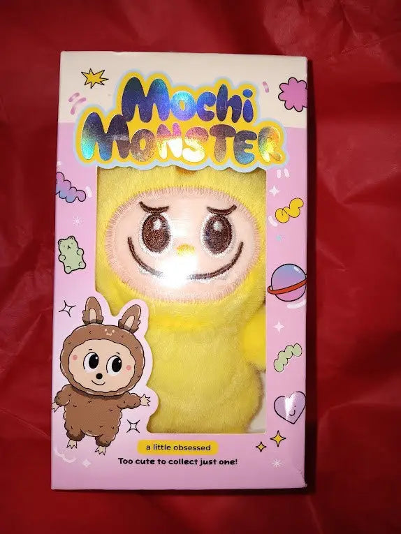Mochi Monster Plush Charm Collectible Keychain Yellow Monster Little Obsessed Nu