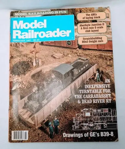 Model Railroader - February 1987 (Drawings of GE’s B39-8) train magazine - Other