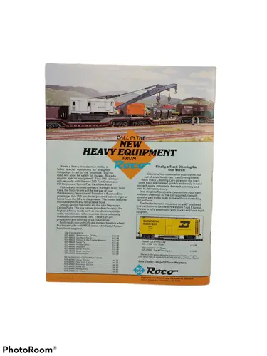 Roco train equipment advertisement in Model Railroader June 1986 showcasing a 650-ton coaling station