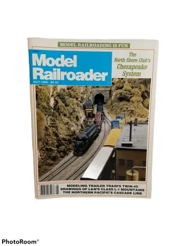 Model Railroader magazine featuring North Shore Club’s Chesapeake System May 1986 issue