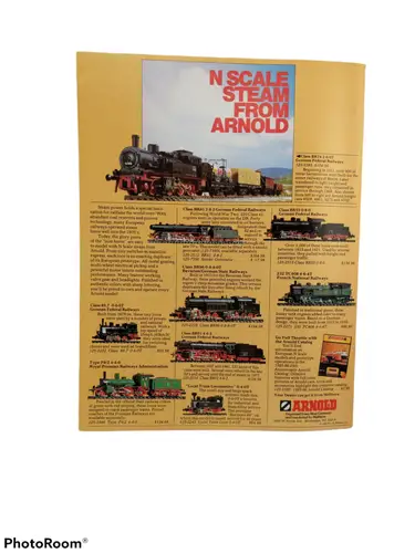 Model Railroader advertisement of Arnold N scale steam train for North Shore Club’s Chesapeake System