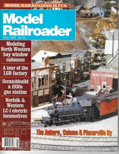 Model Railroader - May 1988 (The Auburn Coloma and Placerville Ry) Magazine Trai - Entertainment Memorabilia