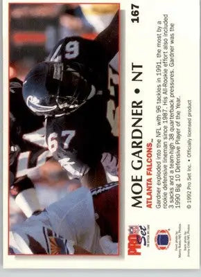 Moe Gardner - 1992 Pro Set Power - #167 - Football - Football Card Single