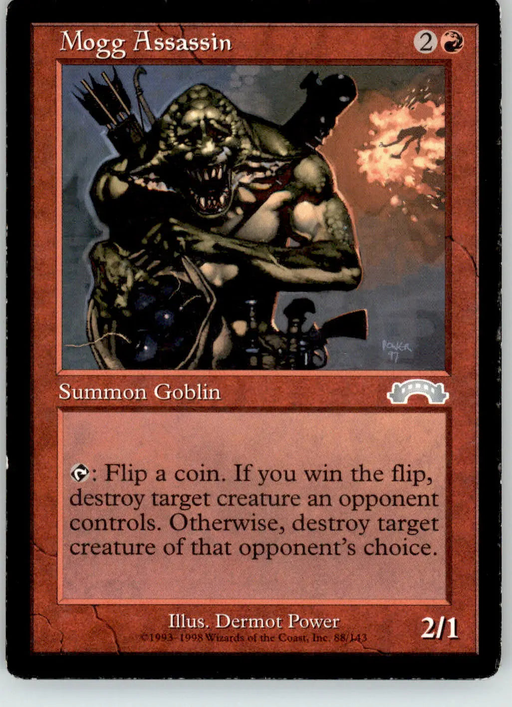 Mogg Assassin - Exodus - 88 - HP Magic: The Gathering - Magic Card Single