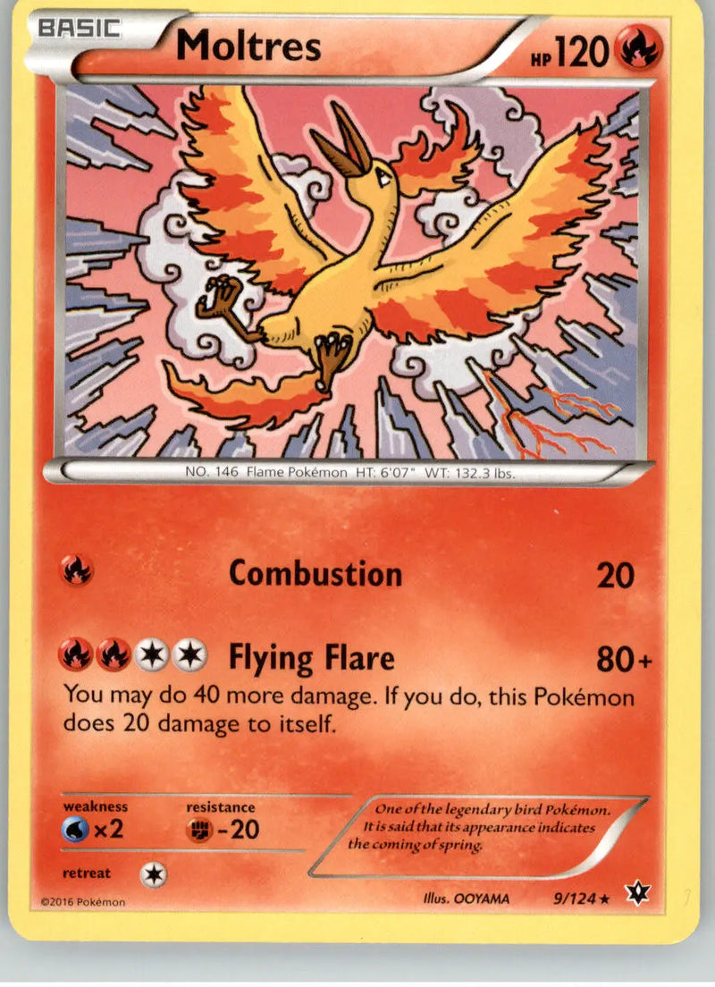 Moltres - Fates Collide - 9/124 - LP Pokemon
