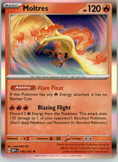 Moltres - SV: Scarlet & Violet 151 - 146/165 - Holo NM - Pokémon Card Single