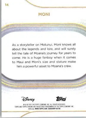 Moni - 2025 Topps Chrome Disney - #14 - Non-Sports Card Single