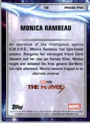 Monica Rambeau - 2025 Topps Chrome Marvel Studios - #156 - Non_sport - Non-Sports Card Single