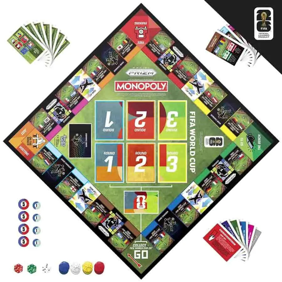 MONOPOLY®: Panini Prizm - Fifa World Cup - Board Game