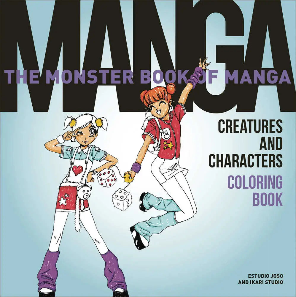Monster Book Of Manga Cfeatures Characters Coloring Book - Novels