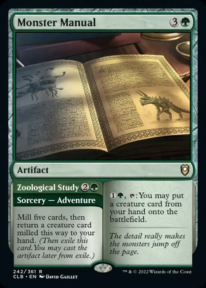 Monster Manual // Zoological Study [Commander Legends: Battle for Baldur’s Gate] - Magic Card Single