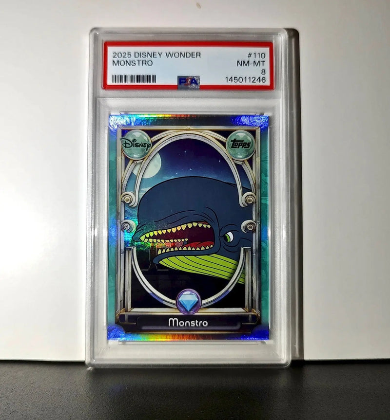 Monstro 2025 Topps Disney Wonder #110 Diamond Card Pinocchio PSA 8 - Non-Sports Card Single