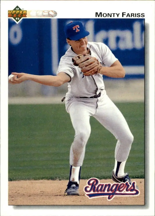Monty Fariss 1992 Upper Deck MLB #462 Baseball Card Texas Rangers - Baseball Card Single