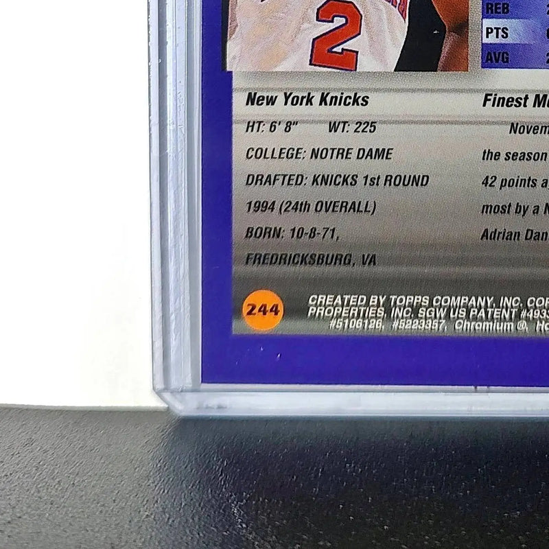 Monty Williams Rookie 1994-95 Topps Finest #244 Card