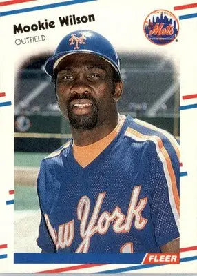 Mookie Wilson - 1988 Fleer - #154 - Baseball - Baseball Card Single