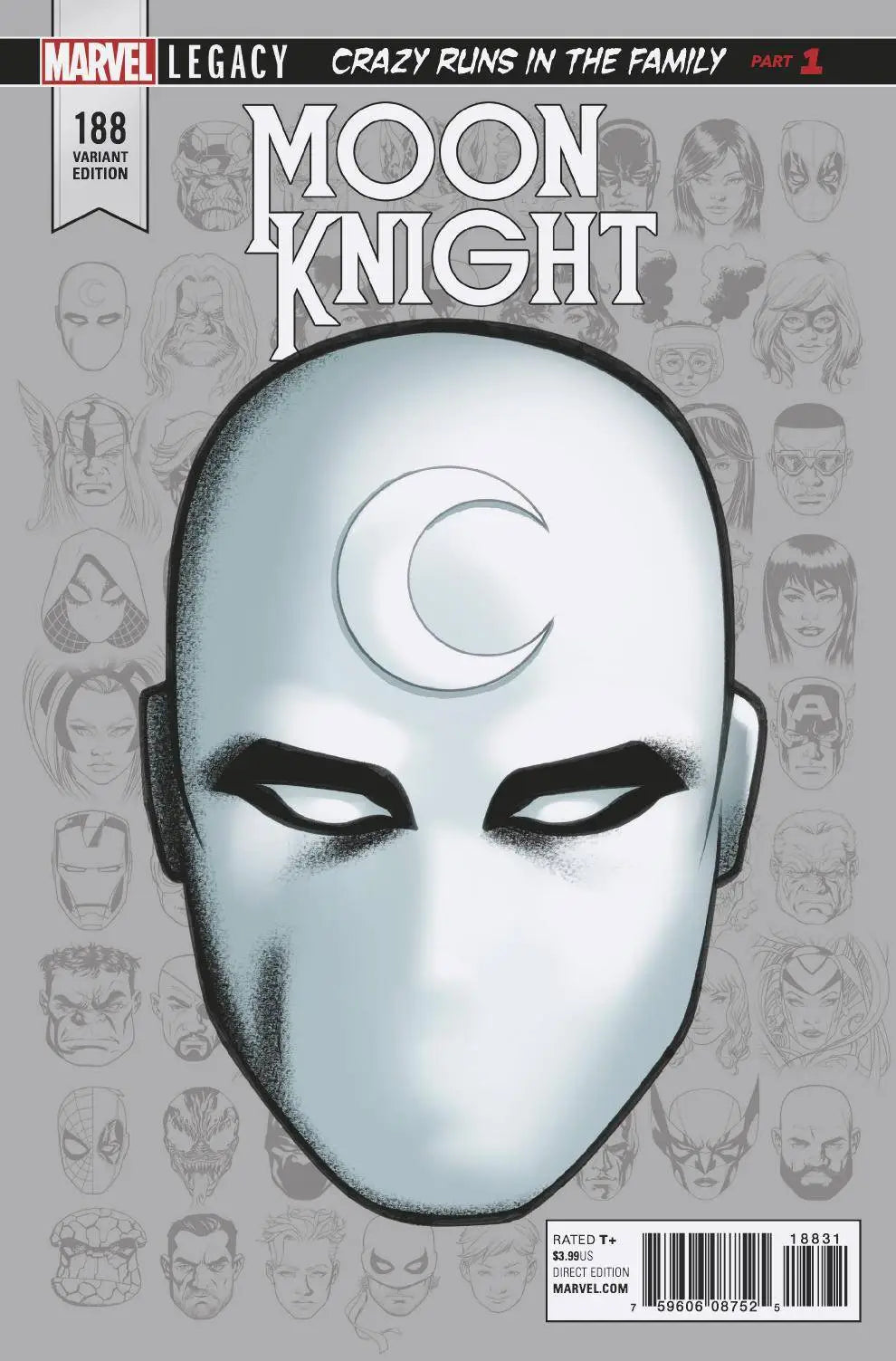 MOON KNIGHT #188 MCKONE LEGACY HEADSHOT VAR LEG - Back Issues