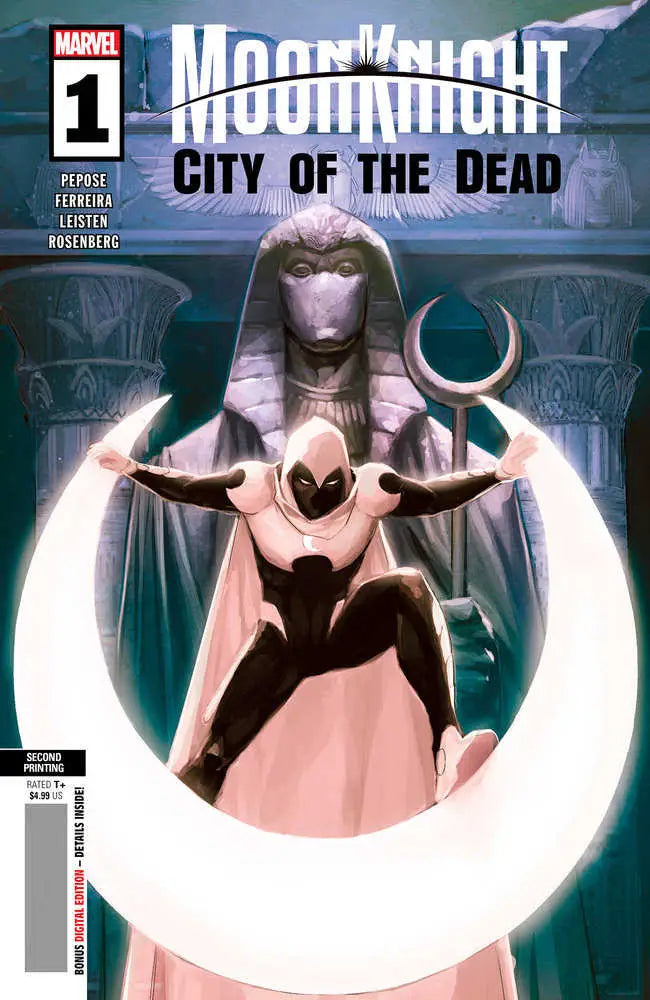 Moon Knight: City Of The Dead 1 Rod Reis 2nd Print Variant - Back Issues