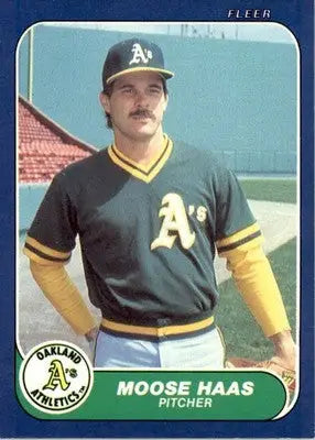 Moose Haas - 1986 Fleer Update - #U-48 - Baseball - Baseball Card Single