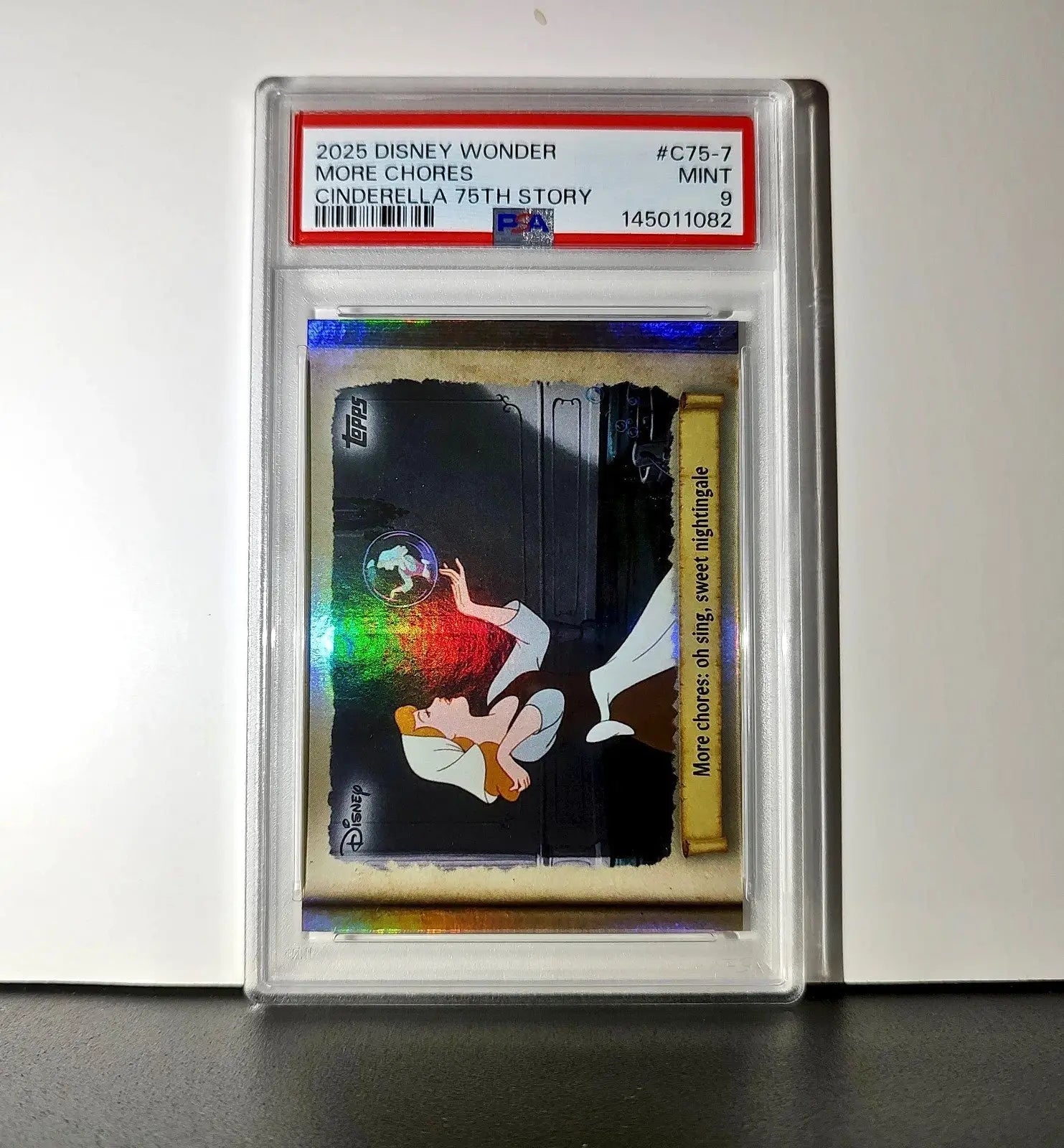 More chores: oh sing sweet nightingale 2025 Topps Disney #C75-7 PSA 9 - Non-Sports Card Single