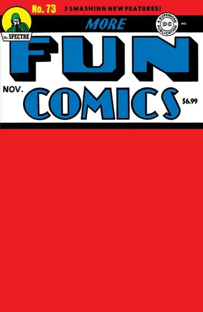 More Fun Comics #73 Facsimile Edition Cover C Blank Variant - Comic Book