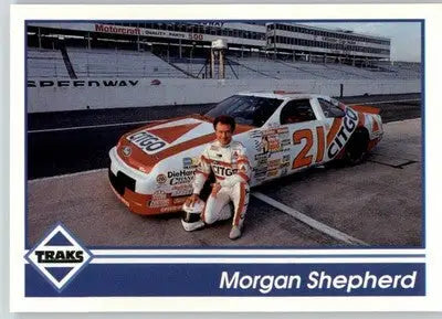 Morgan Shepherd - 1992 Traks - #21 - Racing - Racing Card Single
