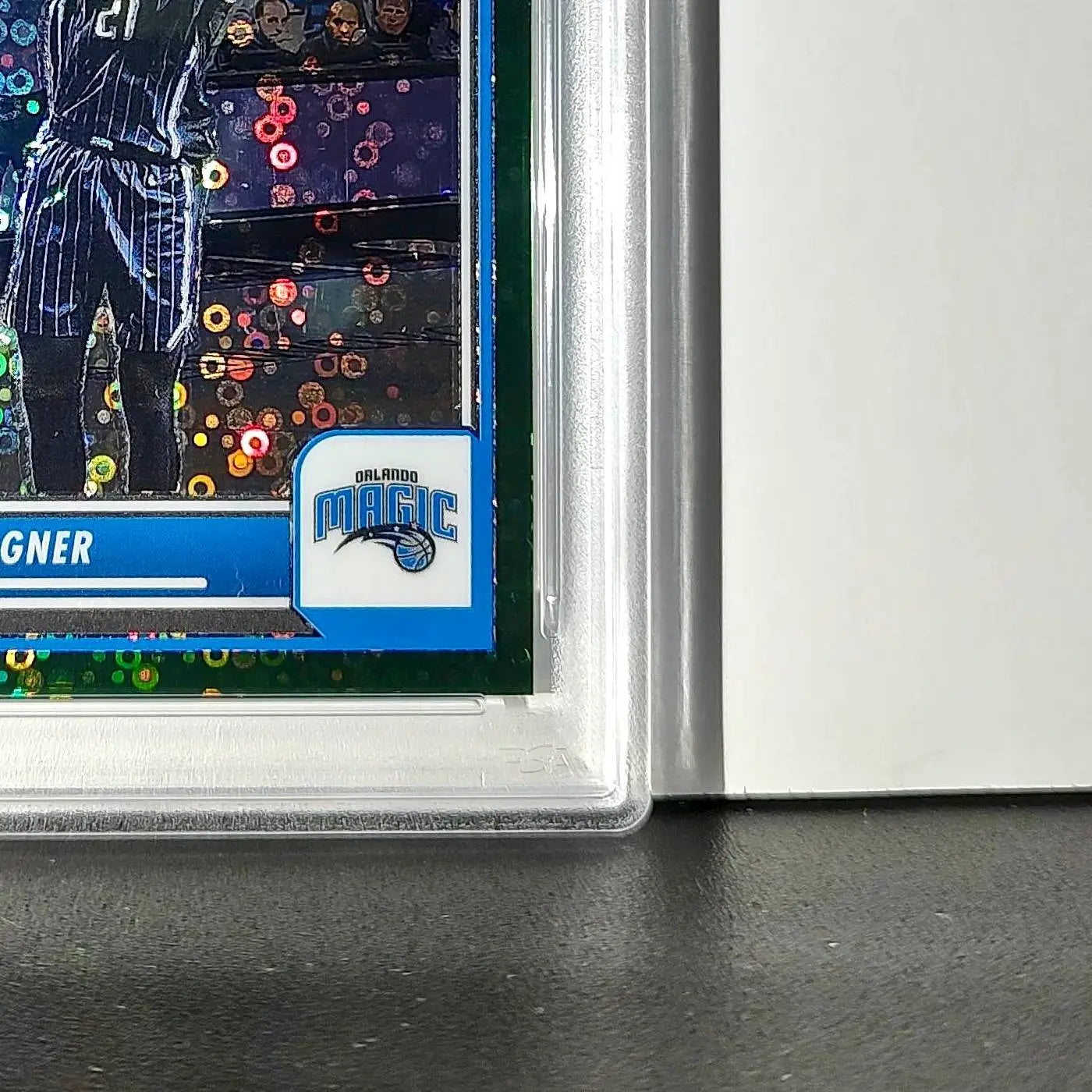 Moritz Wagner 2023 Panini Hoops Premium #63 4/5 Green Disco Prizm PSA 10 Gem