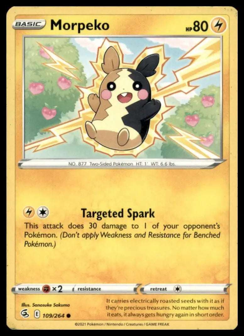 Morpeko 109/264 Swsh08: Fusion Strike Regular Pokemon - Pokémon Card Single