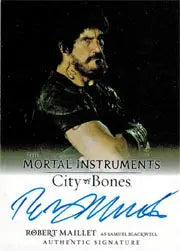 Autographed trading card of Robert Maillet from Mortal Instruments City of Bones