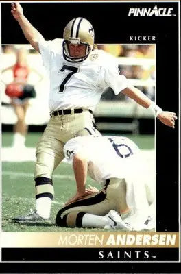 Morten Andersen - 1992 Pinnacle - #38 - Football - Football Card Single