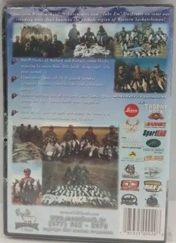 DVD cover for Mossback Honkers Gone Wild Vol 1 waterfowl hunting guide on store shelf pulls
