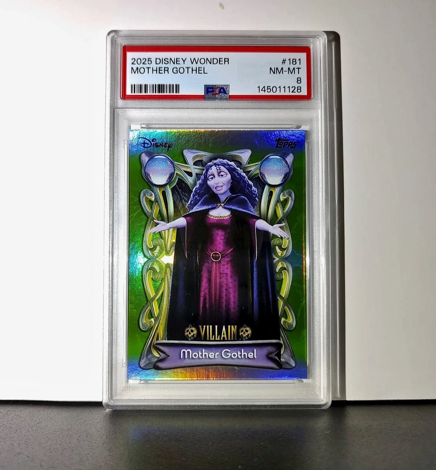 Mother Gothel 2025 Topps Disney Wonder #181 Card Tangled PSA 8 - Non-Sports Card Single