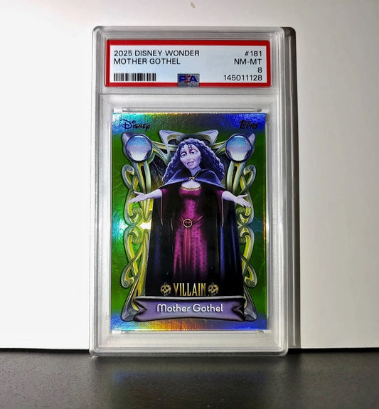 Mother Gothel 2025 Topps Disney Wonder #181 Card Tangled PSA 8 - Non-Sports Card Single