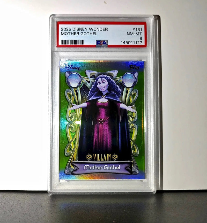 Mother Gothel 2025 Topps Disney Wonder #181 Card Tangled PSA 8 NM-MT - Non-Sports Card Single
